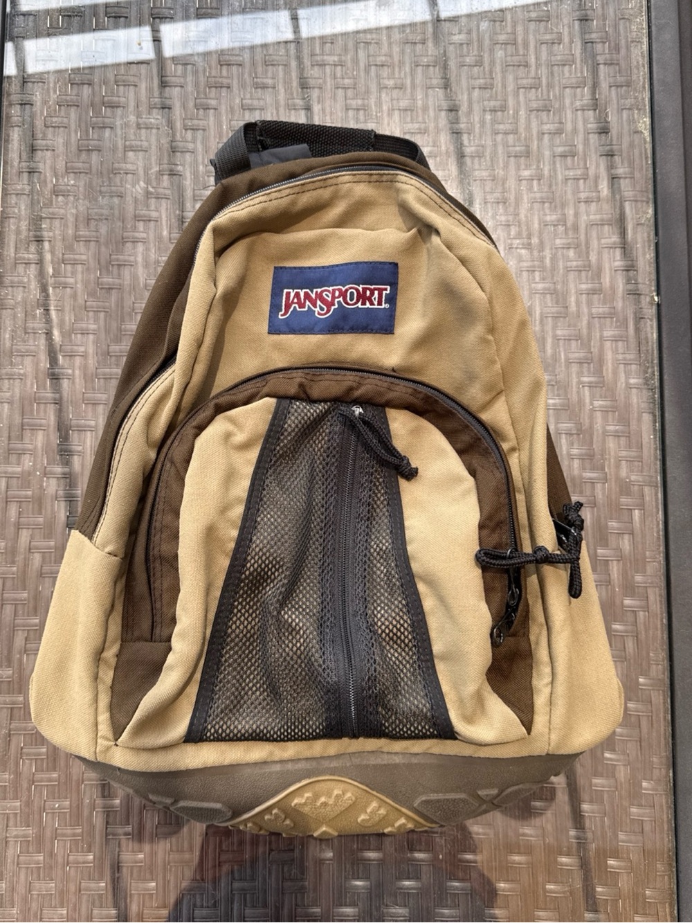 Jansport Tan and Brown Two-Tone Men's Backpack